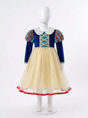 Disney Princess Snow White Dress Costume Heavyweight Tulle Halloween Size 5